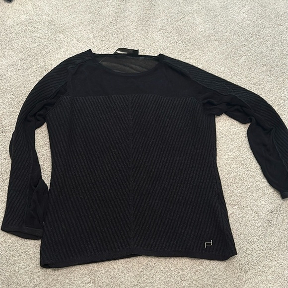 Porsche Design black mesh top sweater - Picture 1 of 4